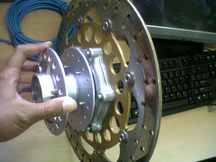 tromol depan sudah dirakit